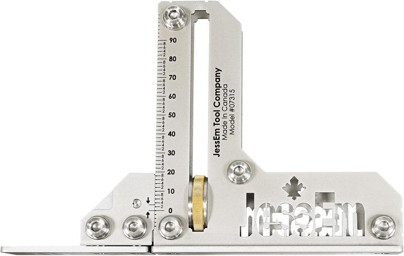 JessEm 07315 14 Gauge Stainless Steel Tool Setting Gauge - Metric - Large - Image 1